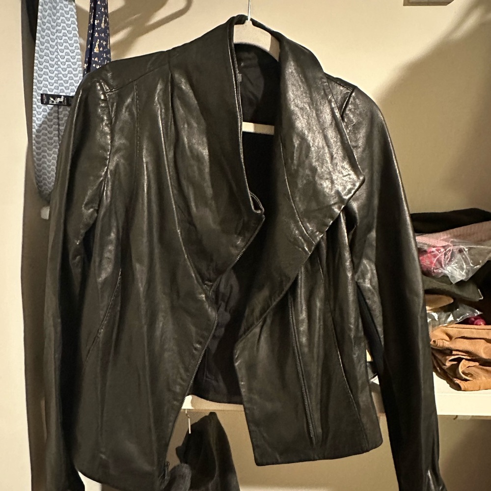 Vince Leather Moto Jacket